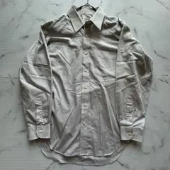 ✨美品✨BALMAINバルマン長袖ストライプシャツグレー系　hn187のサムネイル