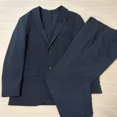 【UNIQLO】感動ジャケット、パンツ、セットアップ、M、ネイビー