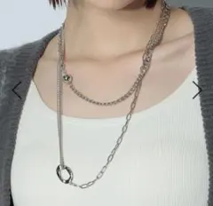 チェーン2連ネックレス（シルバー）