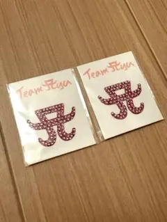 浜崎あゆみ Team Ayu ラインストーンAロゴステッカー 2枚セット 新品