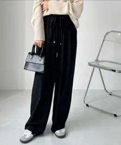 GeeRA　ダブルタックワイドイージーパンツ