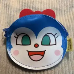 アンパンマン 顔型ポーチ 青赤