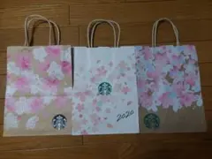 スターバックス紙袋　さくら3点セット