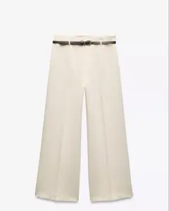 ZARA ZW COLLECTION ベルト付きキュロットパンツ