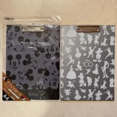 ディズニー 100周年 バインダー クリップボード　ミッキー　2枚セット