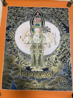 【十一面観音像】、希少豪華画集画、新品高級額・額装付、大判、状態良好 杉良太郎、「家路へ」、希少画集画、新品高級額・額装付き、状態