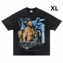ブロック レスナー WWE ヴィンテージ加工 コットン 半袖 Tシャツ XL