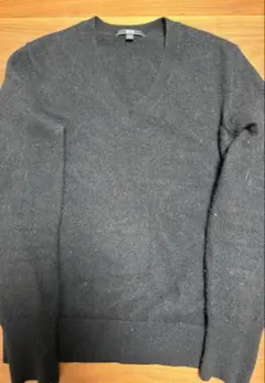 UNIQLO カシミヤ ニット ブラック サイズМ Vネック