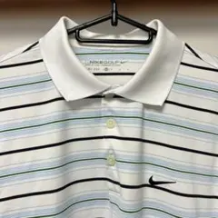 Nike Golf DRI-FIT ストライプシャツ M