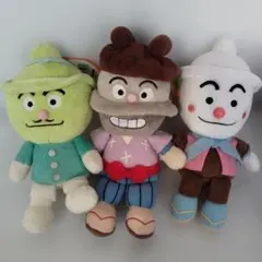 アンパンマン　ぬいぐるみ　どんぶりトリオ