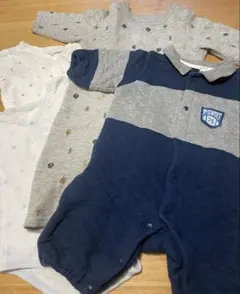 70cm4点セット　ロンパース肌着&服