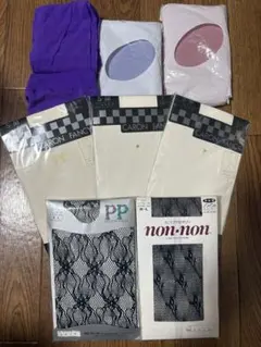 カラータイツ　網タイツ　白タイツ　9点セット　まとめ売り