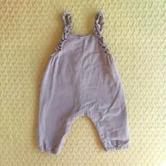 ZARAベビー フリルツイルオーバーオール 74cm サロペット