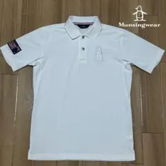 Munsingwear ポロシャツ M ペンギン刺繍 ホワイト ゴルフウェア