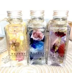 60.61.62 ３つの大人気ハーバリウム花材を3つのカラーで　三本セット