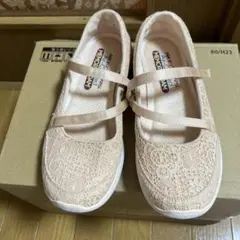 SKECHERS エアクールメモリーフォーム スリッポン ピンク