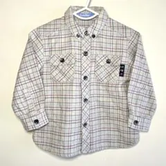 familiar チェック襟シャツ　90