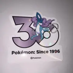 スイクン ポケモン30周年ランダムシール 聖水ソンスポップアップpopup