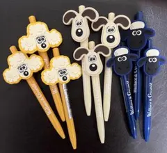 韓国限定 ウォレスとグルミット ボールペン 3種 9本セット ひつじのショーンのサムネイル