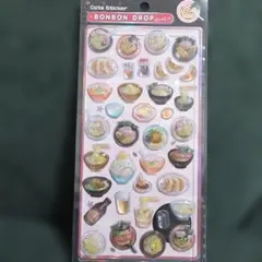 正規品　ボンボンドロップシール ラーメン 和柄　食べ物