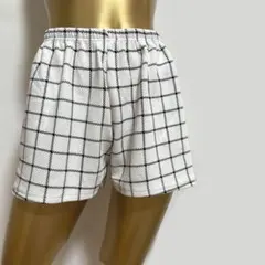 【3650】ギンガムチェック柄 ショートパンツ F