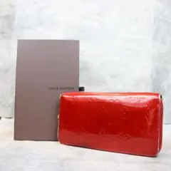 LOUIS VUITTON ルイヴィトン ヴェルニ モノグラム 長財布 レッド