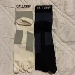 Callaway 足袋型 3本指ソックス 2足セット25-27cm稀少のサムネイル