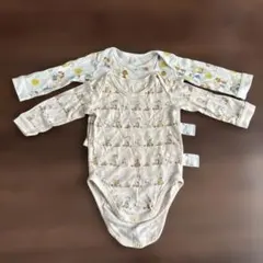 スヌーピー　長袖ロンパース　肌着　UNIQLO ボディスーツ　2枚セット　80