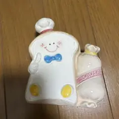 FUJIKA レトロ 食パン　陶器　貯金箱　フィギュア