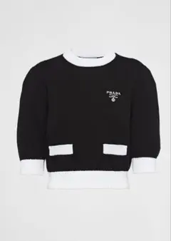 PRADA ニット ブラック ホワイトのサムネイル