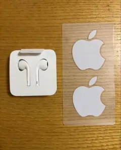 iPhone純正イヤホン　アップルシール付き
