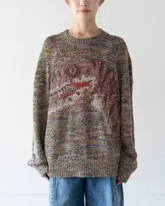 4444 NGE CREWNECK 新世紀エヴァンゲリオン タペストリーニット - メルカリ