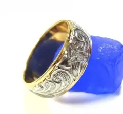 312 ハワイアンジュエリー プルメリアスクロールリング アレルギー対応