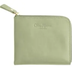 L字型財布　グリーン　ミニ財布　薄型財布