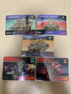 SDガンダム SD戦国伝 カードダス キラ5枚 風林火山編 天下統一編 当時物