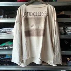 【平本蓮着用】yzy gosha VULTURES ロンT ホワイト　サイズ1 平本蓮着用】yzy gosha VULTURES ロンT ホワイト サイズ1 平本蓮