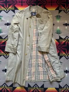 80s Burberrys 英国製 ステンカラーコート ノバチェック