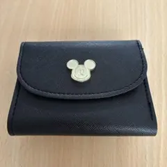 ミッキーマウス 三つ折り財布 ブラックのサムネイル