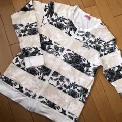 ♥️USED★SISTER JENNI★前ジップ花柄ボーダー