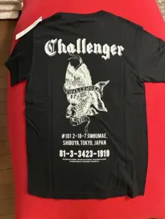 美品CHALLENGERチャレンジャー両面ウルフロゴTシャツ黒XXL 長瀬智也
