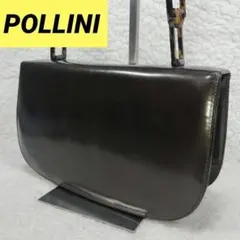 POLLINI　ポリーニ　ショルダーバッグ　レディース　エナメル