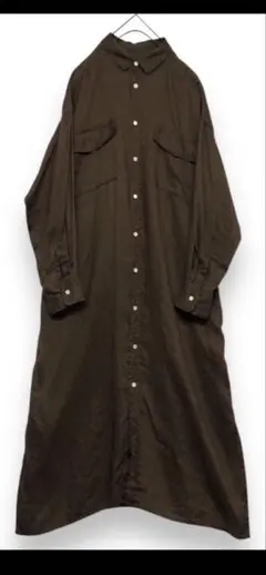 定価¥12,650 relume フレンチリネンシャツワンピースのサムネイル