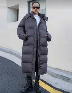 レディース　ダウンコート　ロング　ベンチコート　ダウンジャケット