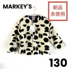 MARKEY'S マーキーズ ジャガード　ボア　ジャケット 130cm