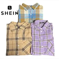 【3枚セット売り】 SHEIN チェックシャツ
