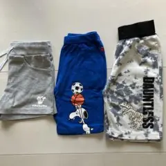 キッズ120㎝短パンハーフパンツ3着セット