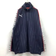 PUMA ネイビー ストライプ ジャケット SS