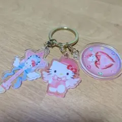 ハローキティ アクリルキーホルダー 3個セット