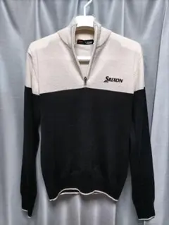 スリクソン　ハーフジップ　ニット　カットソー　ウール混