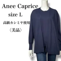 美品 アネーカプリス 高級カシミヤ使用 ニットツインセット アンサンブル L
